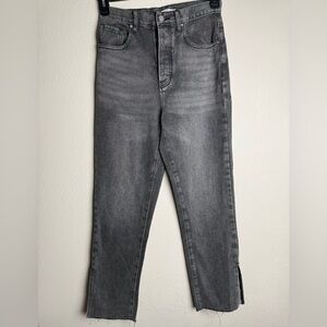 Pacsun Women Size 26 High Rise Dad Jeans‎ Gray Straight Leg Denim Jeans